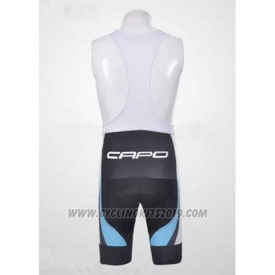2011 Cycling Jersey Capo Black and White 4 Short Sleeve and Bib Short